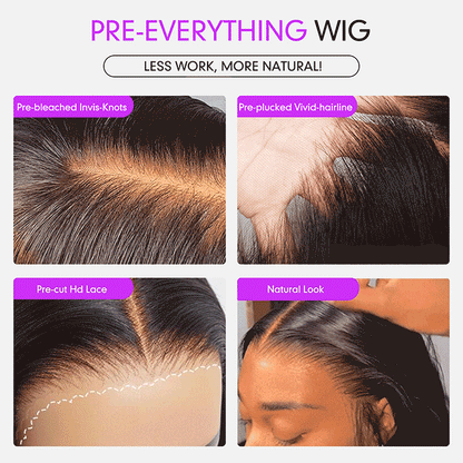 Body Wave Glueless HD Lace Frontal Wig 13x4/13x6 Pre-everything Human Hair Wigs 250% Density